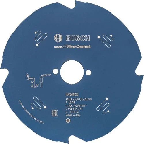 Bosch Professional Expert for Fiber Cement Kreissägeblatt 4Z, 184x1.6x30mm, 1 Stück