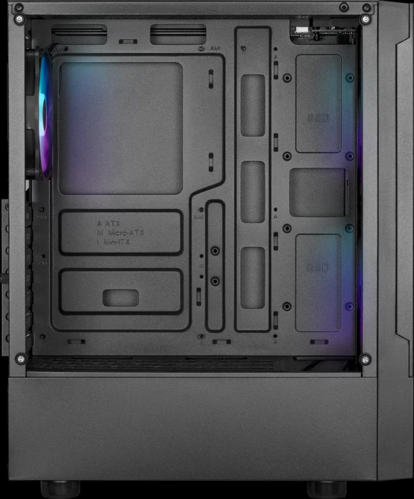 Gamdias Talos E3 Mesh, schwarz, Glasfenster