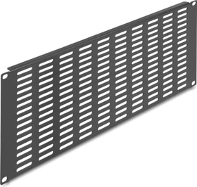 DeLOCK 19" Blindpanel, Lüftungsschlitze, schwarz, 4HE