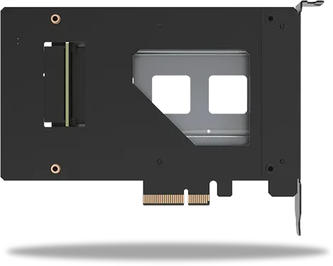 Icy Dock ToughArmor MB111VP-B Wechselrahmen PCI Express Karte für 1x M.2 U.2/U.3 NMVe SSD