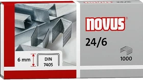 Novus Heftklammern, 24/6, verzinkt, 1000 Stück
