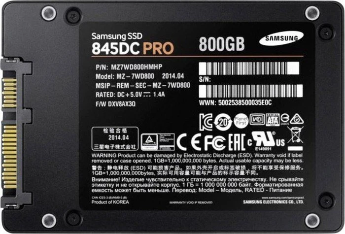 Samsung SSD 845DC PRO 800GB, 2.5" / SATA 6Gb/s
