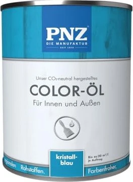 PNZ Coloröl Natur-Holzfarbe kristallblau, 750ml