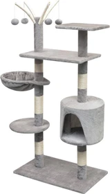 vidaXL Katzen-Kratzbaum, 125cm, beige/grau