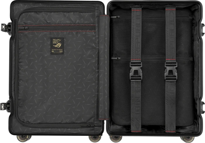 ASUS ROG Slash Hard-Case Luggage, Hartschalen-Trolley, Edition 20, Black