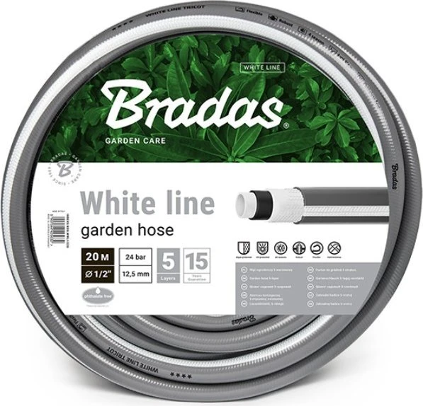 Bradas White Line Gartenschlauch 5/8", 50m