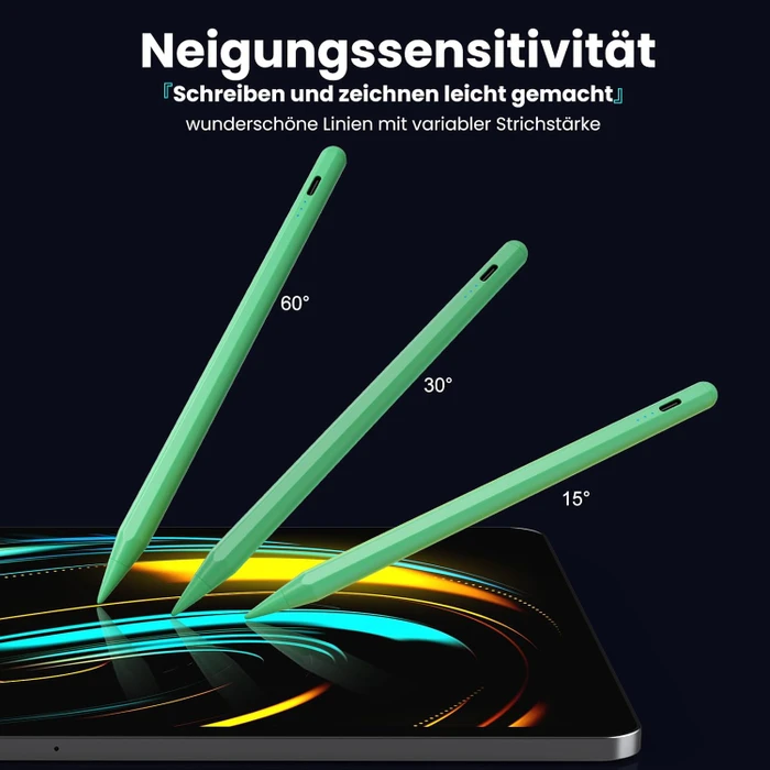 Kingone Stylus Pen Stift für iPad 2018-2026, grün, USB-C