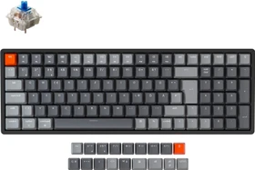 Keychron K4 V2 Aluminium, LEDs RGB, schwarz, Gateron BLUE, USB/Bluetooth, DE
