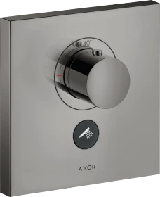 Hansgrohe Axor ShowerSelect Thermostat HighFlow Unterputz eckig für 1 Verbraucher und einen zusätzlichen Abgang polished black chrome