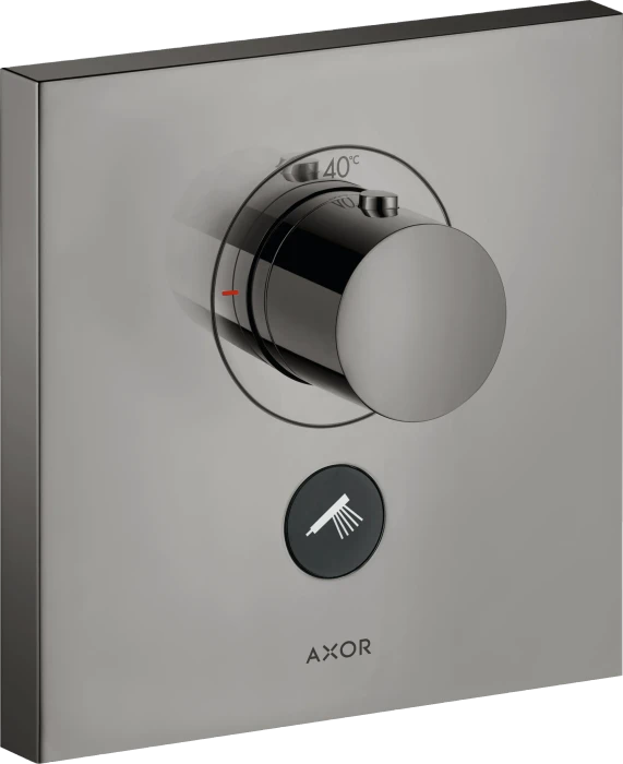 Hansgrohe Axor ShowerSelect Thermostat HighFlow Unterputz eckig für 1 Verbraucher und einen zusätzlichen Abgang polished black chrome