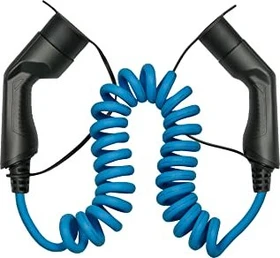 Kabelmeister Typ 2 Ladekabel für Elektro- und Hybridfahrzeuge, 11kW,  5m Spiralkabel