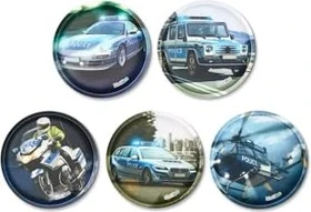 Ergobag Klettie-Set Polizei matt, 5-tlg.