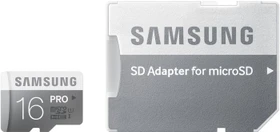 Samsung PRO R90/W50 16GB Kit, UHS-I, Class 10