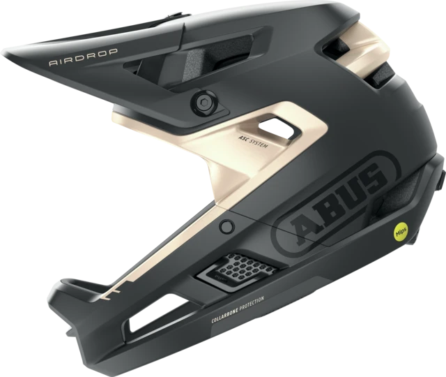 ABUS AirDrop MIPS Fullface-Helm schwarz/gold