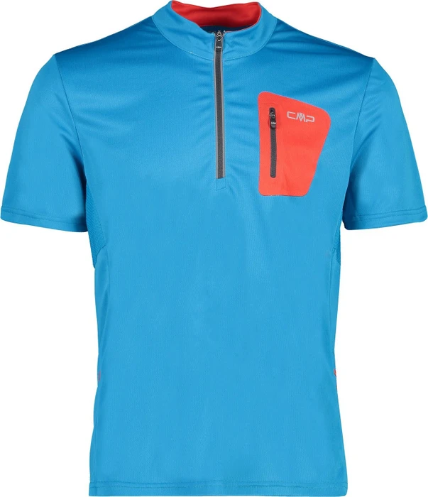 CMP Free Bike Half Zip Trikot kurzarm danube (Herren)