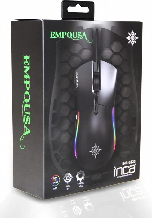 Inca IMG-GT20 2in1 RGB Gaming Mouse, USB