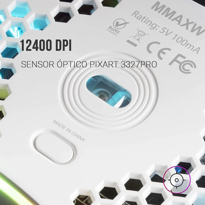 Mars Gaming MMAXW weiß, USB
