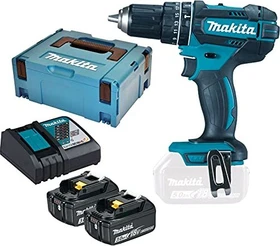 Makita DHP482RFJ Akku-Schlagbohrschrauber inkl. MAKPAC + 2 Akkus 3.0Ah