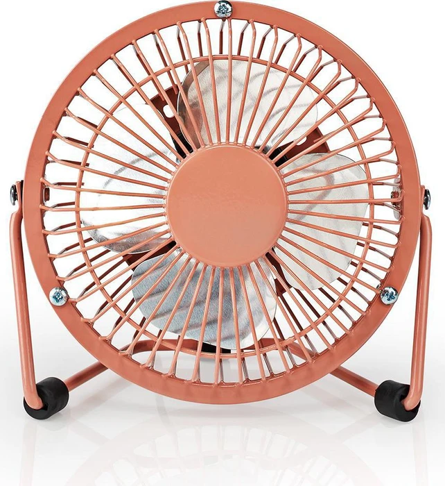 Nedis FNDK1 USB Mini Tischventilator aus Metall 10cm