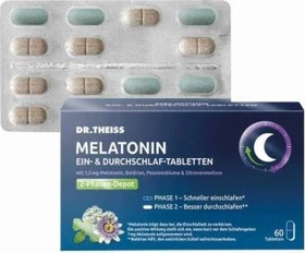 Dr. Theiss Melatonin Ein- & Durchschlaf Tabletten, 60 Stück