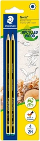 Staedtler Noris 120 Bleistift 2H graphit, schwarz/gelb, 2er-Pack