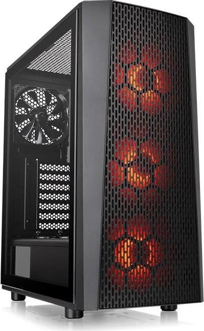 Thermaltake Versa J24 TG RGB, schwarz, Glasfenster