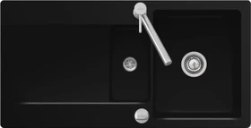 Villeroy & Boch Siluet 60 R Einbau Becken reversibel mit Ablauffernbedienung chromite