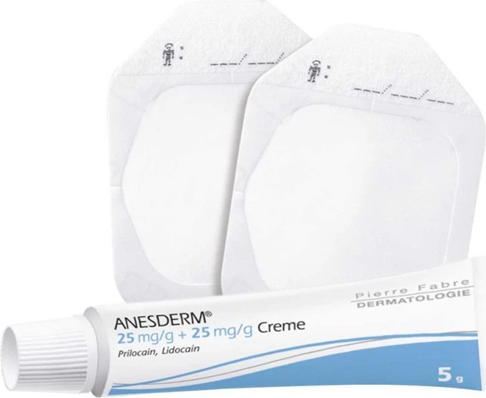 Anesderm 25mg/g + 25mg/g Creme + Pflaster, 30g