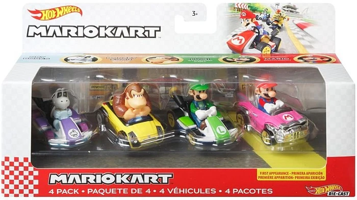 Mattel Hot Wheels Hero Mario Kart Die-Cast-Charaktere