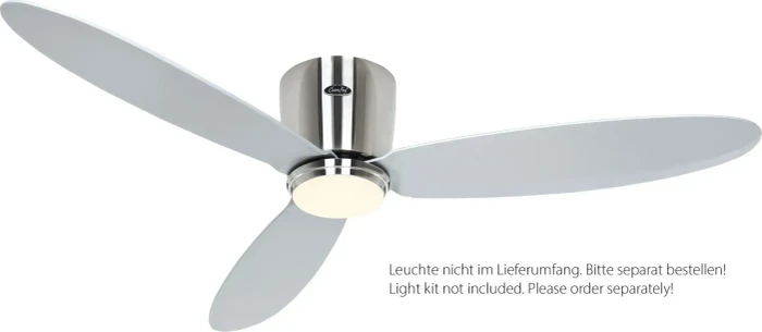 CasaFan Eco Plano II 132 BN-SI WiFi Deckenventilator silber/chrom gebürstet