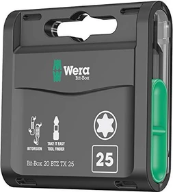 Wera 867/1 BTZ BiTorsion Torx Bit 1/4", T25x25mm, 20 Stück