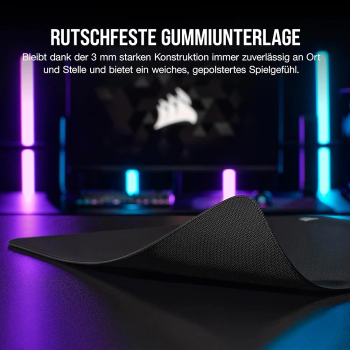 Corsair MM500 v2 Hybrid-Stoff Gaming-Mauspad, large, schwarz