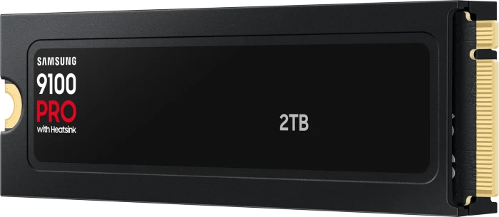 Samsung SSD 9100 PRO 2TB, M.2 2280 / M-Key / PCIe 5.0 x4, Kühlkörper