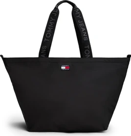 Tommy Hilfiger Essential Logomuster Tote Shopper schwarz