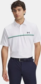 Under Armour Playoff 3.0 Stripe Poloshirt kurzarm white/team kelly green/midnight navy (Herren)