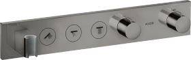 Hansgrohe AXOR ShowerSolutions Thermostatmodul Select 530/90 Unterputz für 3 Verbraucher polished black chrome