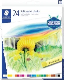 Staedtler 2430 weiche Ölmalkreide pastell, 23 Farben, 24er-Set