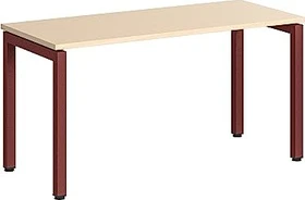 Steelcase Ottima Portico Schreibtisch 140x60cm Eiche/Merlot