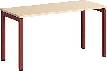 Steelcase Ottima Portico Schreibtisch 140x60cm Eiche/Merlot