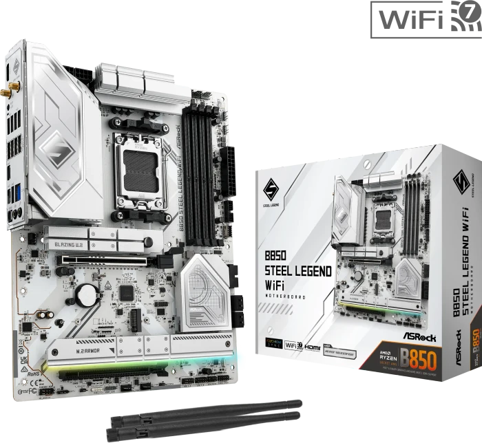 ASRock B850 Steel Legend WiFi (AMD AM5)