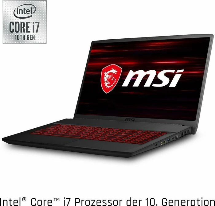 MSI GF75 Thin 10SDR-420, Core i7-10750H, 16GB RAM, 256GB SSD, 1TB HDD, GeForce GTX 1660 Ti, DE