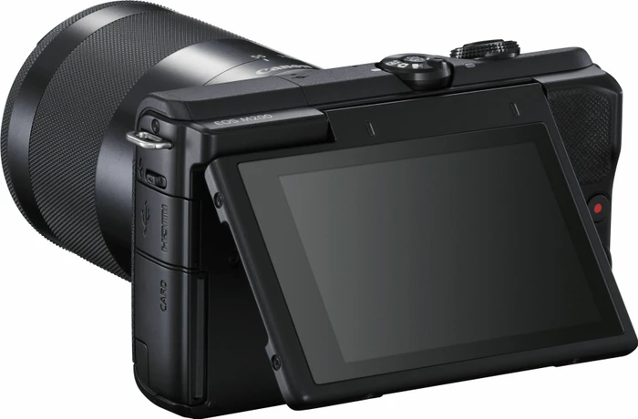 Canon EOS M200 schwarz mit Objektiv EF-M 15-45mm 3.5-6.3 IS STM und EF-M 55-200mm 4.5-6.3 IS STM