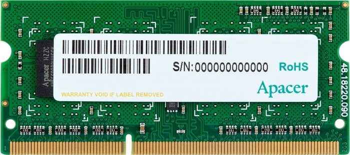Apacer SO-DIMM 4GB, DDR3-1333, CL9, 2R