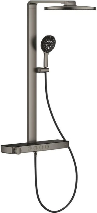 Grohe Spa Rainshower Aqua Pure rund 8.7l hard graphite gebürstet