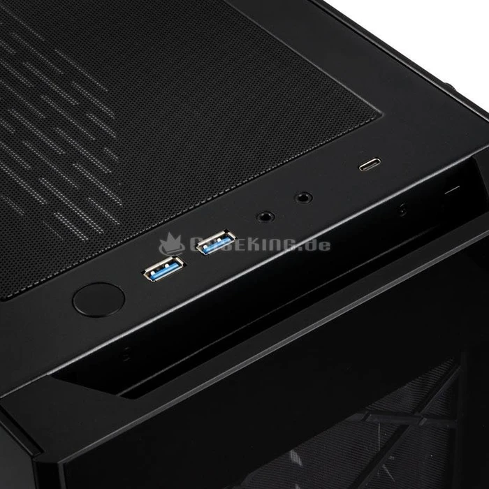 Lian Li Alpha 330X schwarz, Glasfenster
