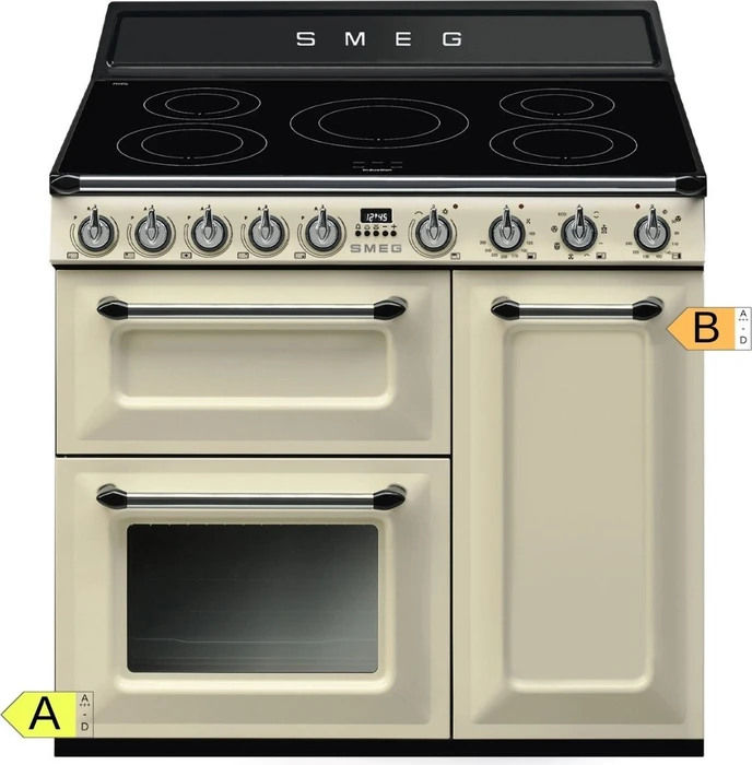 Smeg Victoria TR93IP2 Dreifach-Elektroherd mit Induktionskochfeld