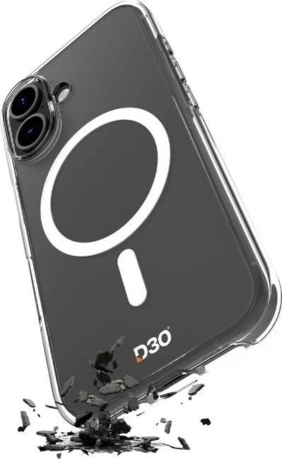 Puro Impact Clear D3O Bio Cover für Apple iPhone 17