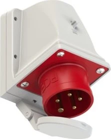 PCE CEE-Wandgerätestecker 16A 5p 6h IP44 mit Deckel