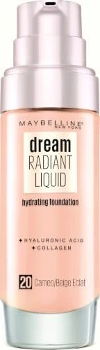 Maybelline Dream Radiant Liquid Foundation 20 cameo, 30ml