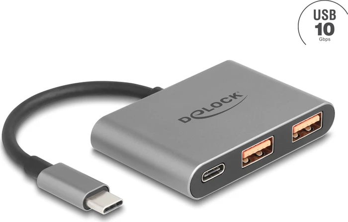 DeLOCK 3 Port USB Hub, USB-C 3.1 [Stecker]